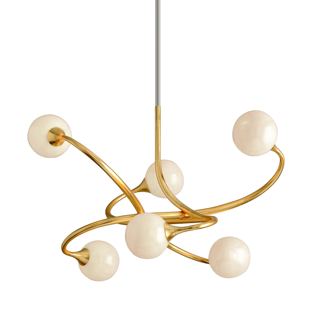 Corbett Lighting Canada - 294-06-GL - Six Light Chandelier - Signature - Gold Leaf