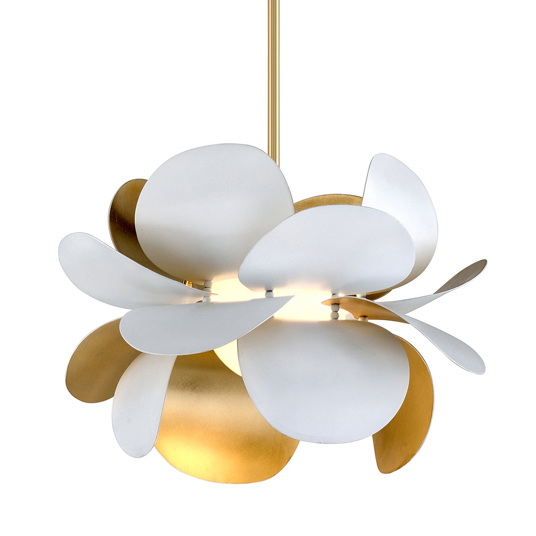 Corbett Lighting Canada - 314-41-GL/SWH - One Light Chandelier - Ginger - Gold Leaf
