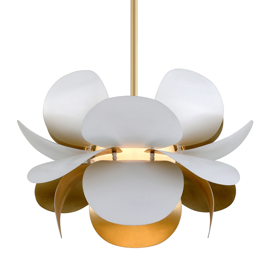 Corbett Lighting Canada - 314-42-GL/SWH - One Light Chandelier - Ginger - Gold Leaf
