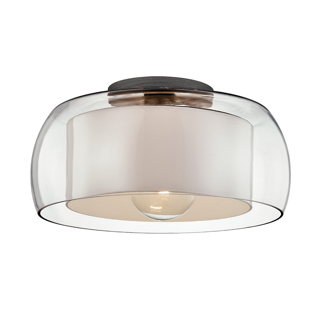 Candace One Light Flush Mount in Graphite - available from The Lighting Shoppe, trusted by Canadian homeowners