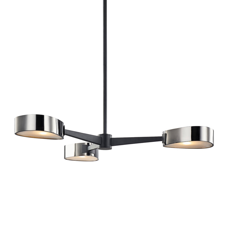 Troy Lighting Canada - F7333-TBK/BCR - Three Light Chandelier - Allisio - Texture Black