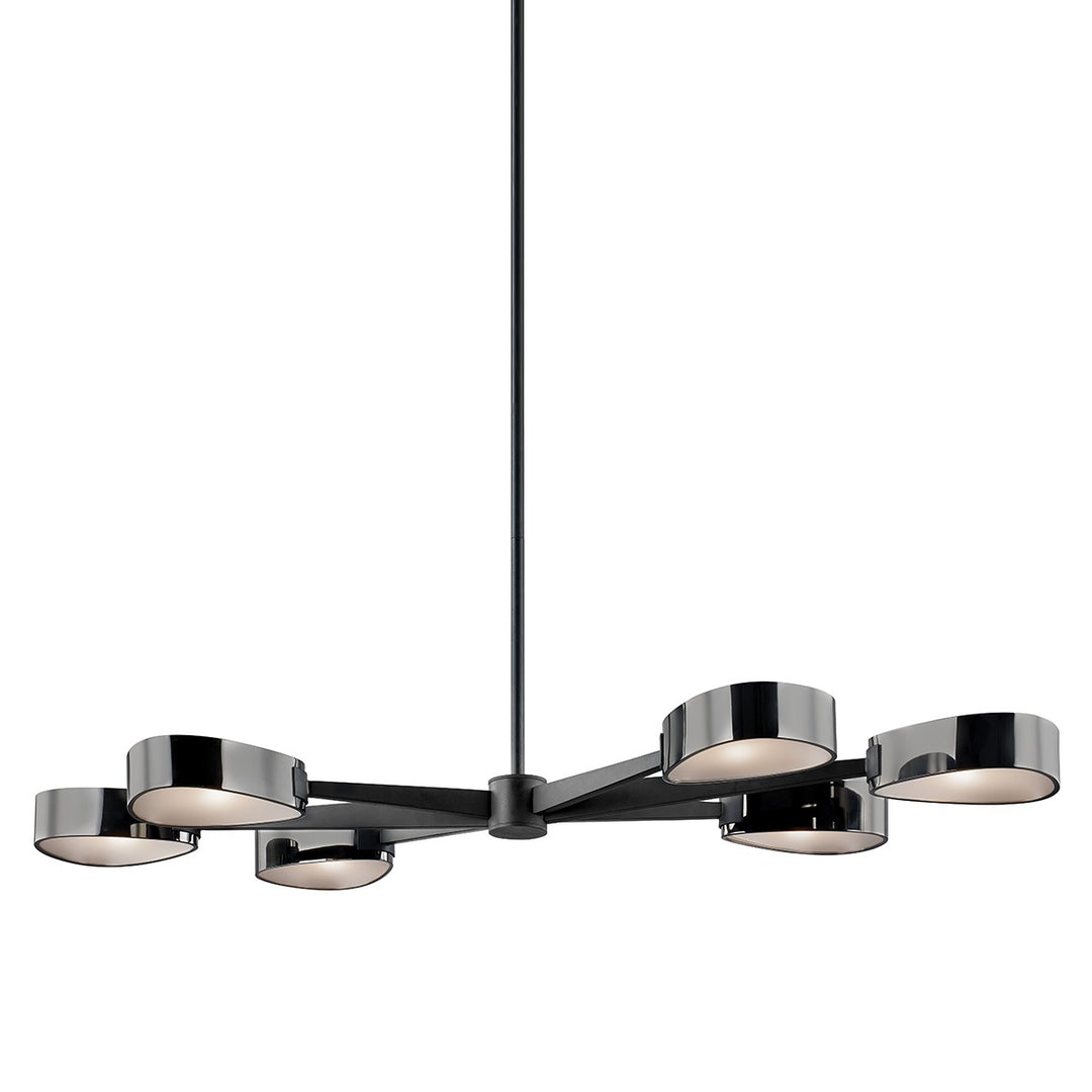 Troy Lighting Canada - F7336-TBK/BCR - Six Light Linear Pendant - Allisio - Texture Black