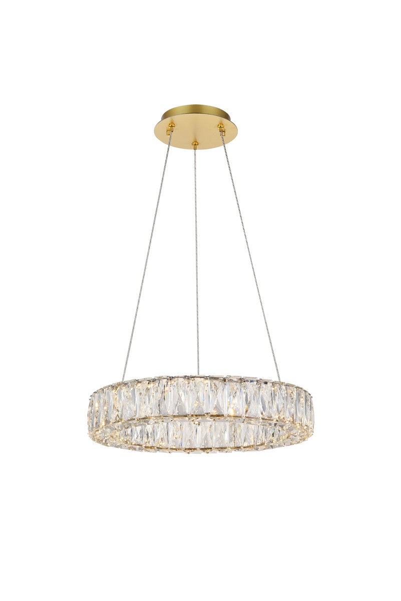Elegant Lighting - 3503D17G - LED Pendant - Monroe - gold