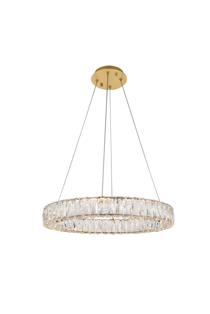 Monroe LED Chandelier in Gold - available from The Lighting Shoppe, trusted by Canadian homeowners