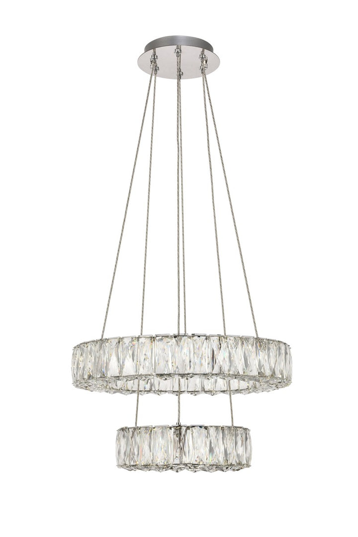 Elegant Lighting - 3503G18C - LED Chandelier - Monroe - Chrome