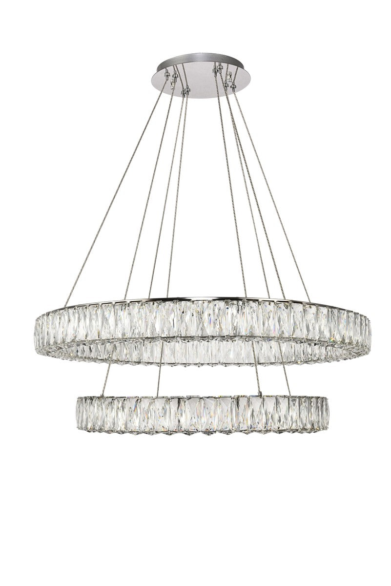 Elegant Lighting - 3503G32C - LED Chandelier - Monroe - Chrome