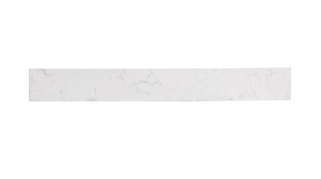 Backsplash in Calacatta White - available from The Lighting Shoppe, trusted by Canadian homeowners