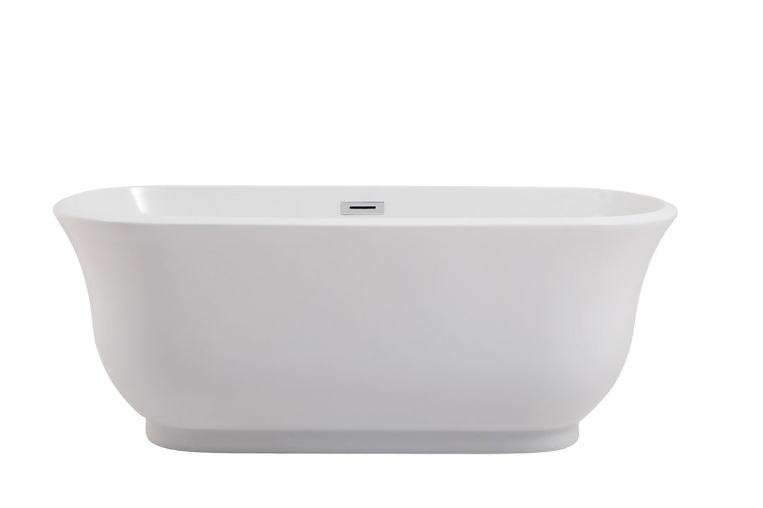 Elegant Lighting - BT10259GW - Bathtub - Coralie - glossy white