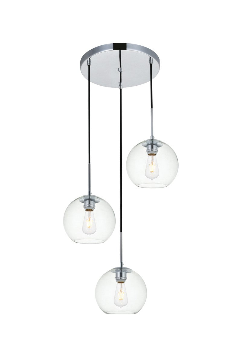 BAXTER Three Light Pendant in Chrome - available from The Lighting Shoppe, trusted by Canadian homeowners