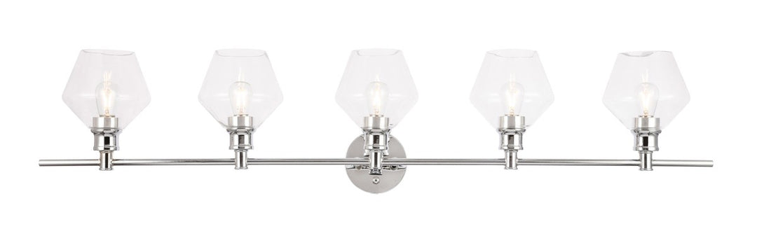 Gene Five Light Wall Sconce in Chrome - available from The Lighting Shoppe, trusted by Canadian homeowners