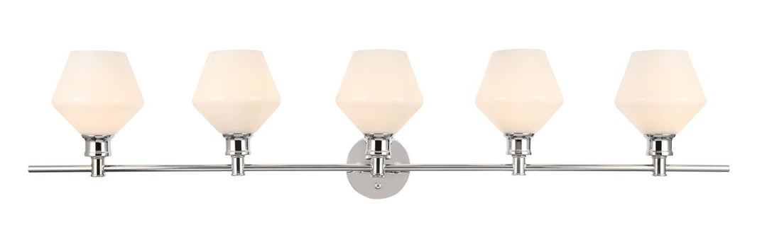 Gene Five Light Wall Sconce in Chrome - available from The Lighting Shoppe, trusted by Canadian homeowners