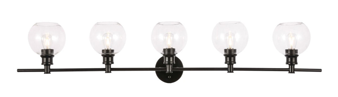 Collier Five Light Wall Sconce in Black - available from The Lighting Shoppe, trusted by Canadian homeowners