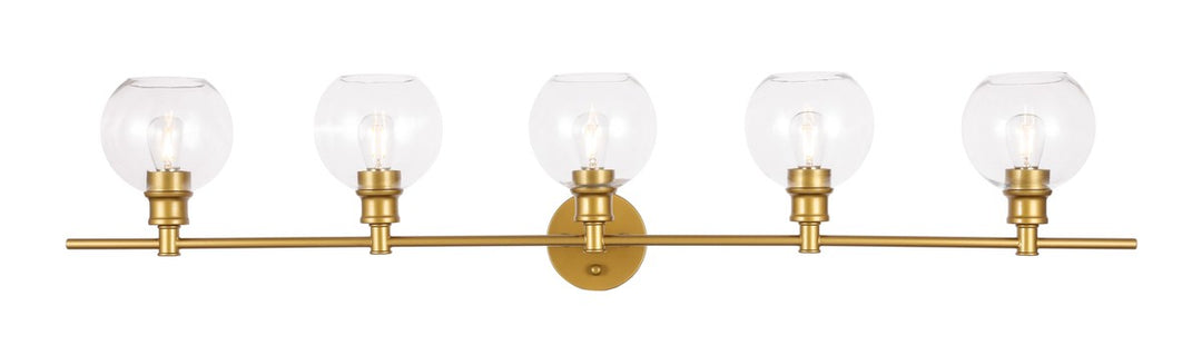 Collier Five Light Wall Sconce in Brass - available from The Lighting Shoppe, trusted by Canadian homeowners
