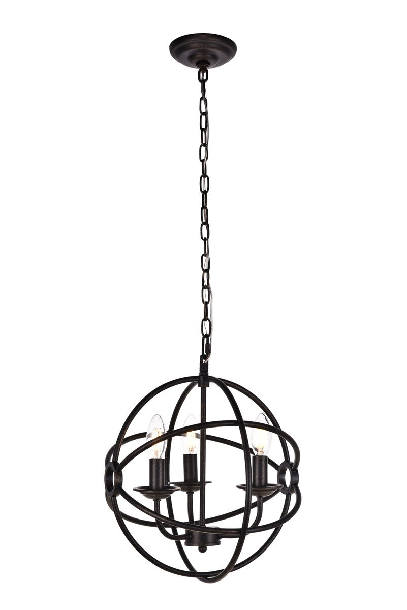 Octavia Three Light Pendant in Dark Brown - available from The Lighting Shoppe, trusted by Canadian homeowners