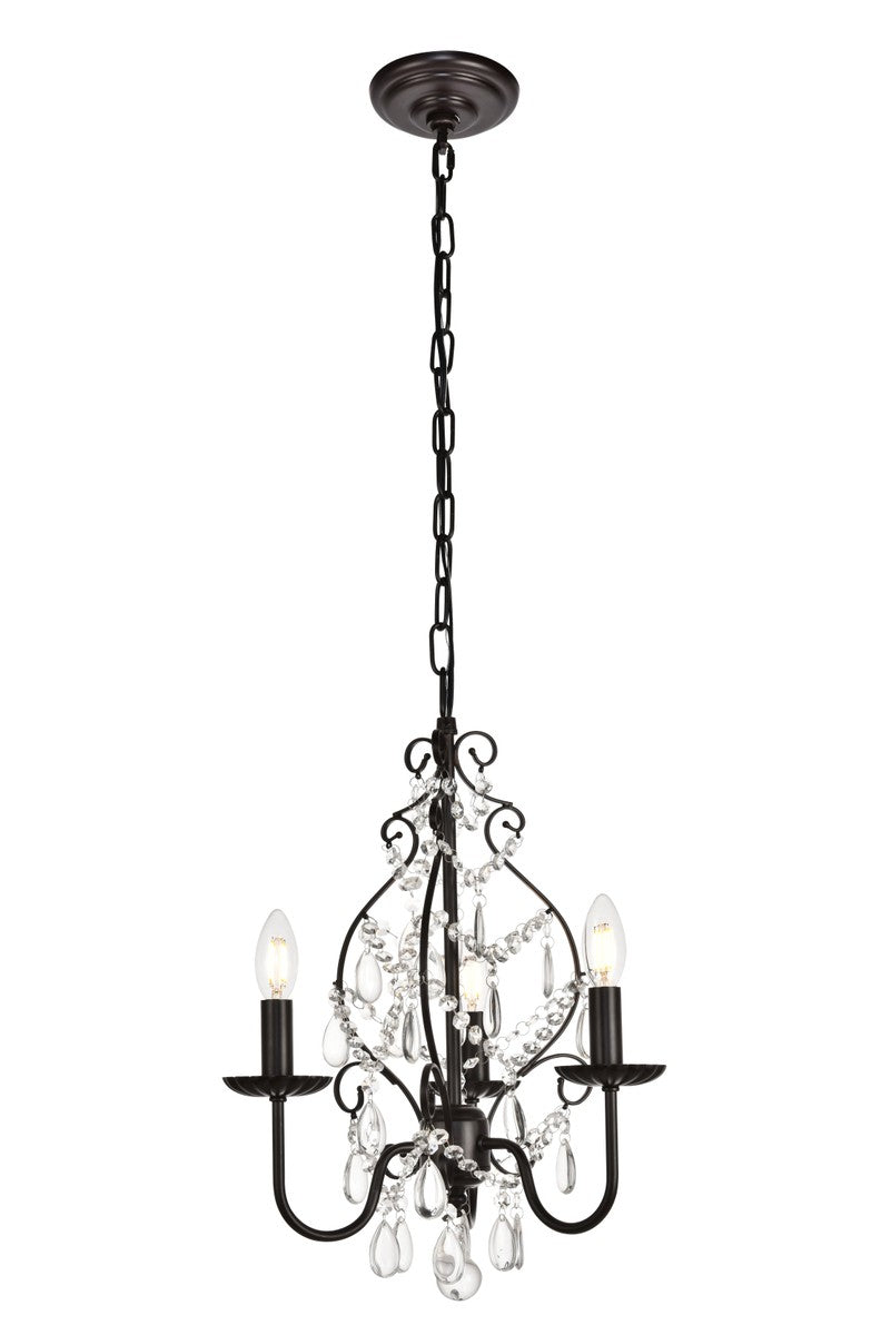Elegant Lighting - LD5003D15ORB - Three Light Pendant - BLAISE - Oil rubbed bronze