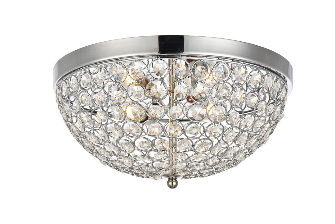 Taye Three Light Flush Mount in Chrome - available from The Lighting Shoppe, trusted by Canadian homeowners
