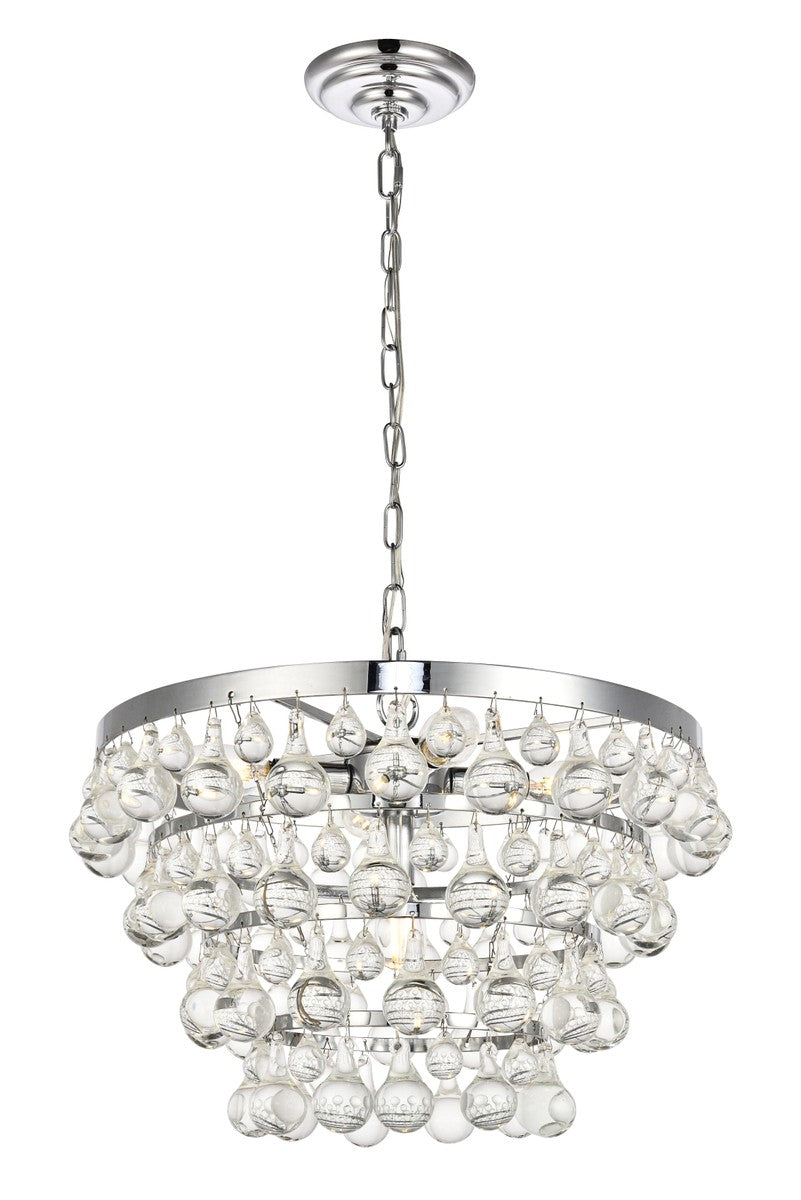 Kora Five Light Pendant in Chrome - available from The Lighting Shoppe, trusted by Canadian homeowners