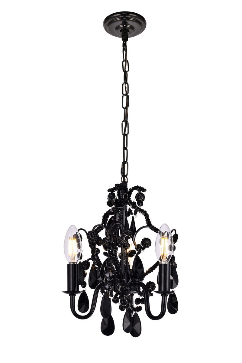 Karter Three Light Pendant in Black - available from The Lighting Shoppe, trusted by Canadian homeowners