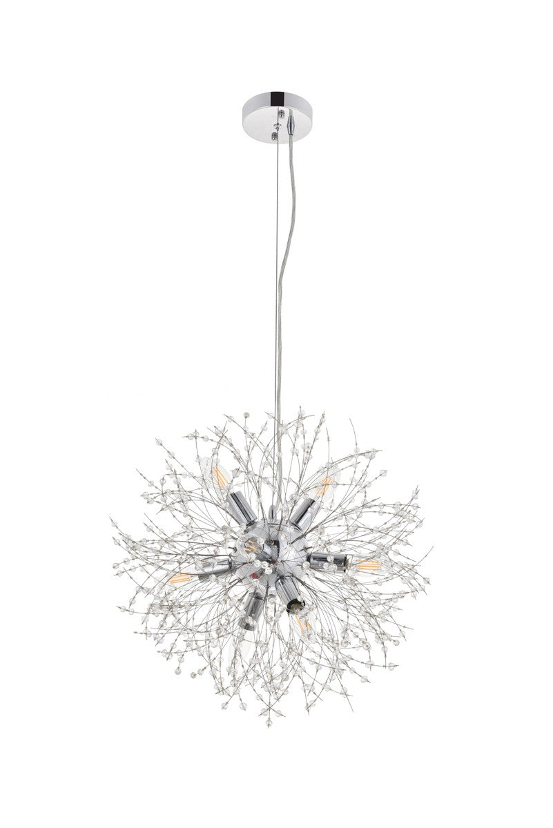 Flores Eight Light Pendant in Chrome - available from The Lighting Shoppe, trusted by Canadian homeowners