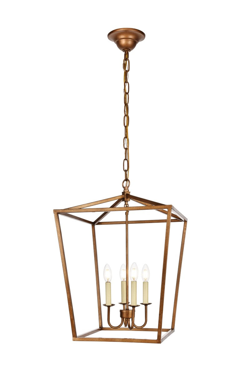 Maddox Four Light Pendant in Vintage Gold - available from The Lighting Shoppe, trusted by Canadian homeowners