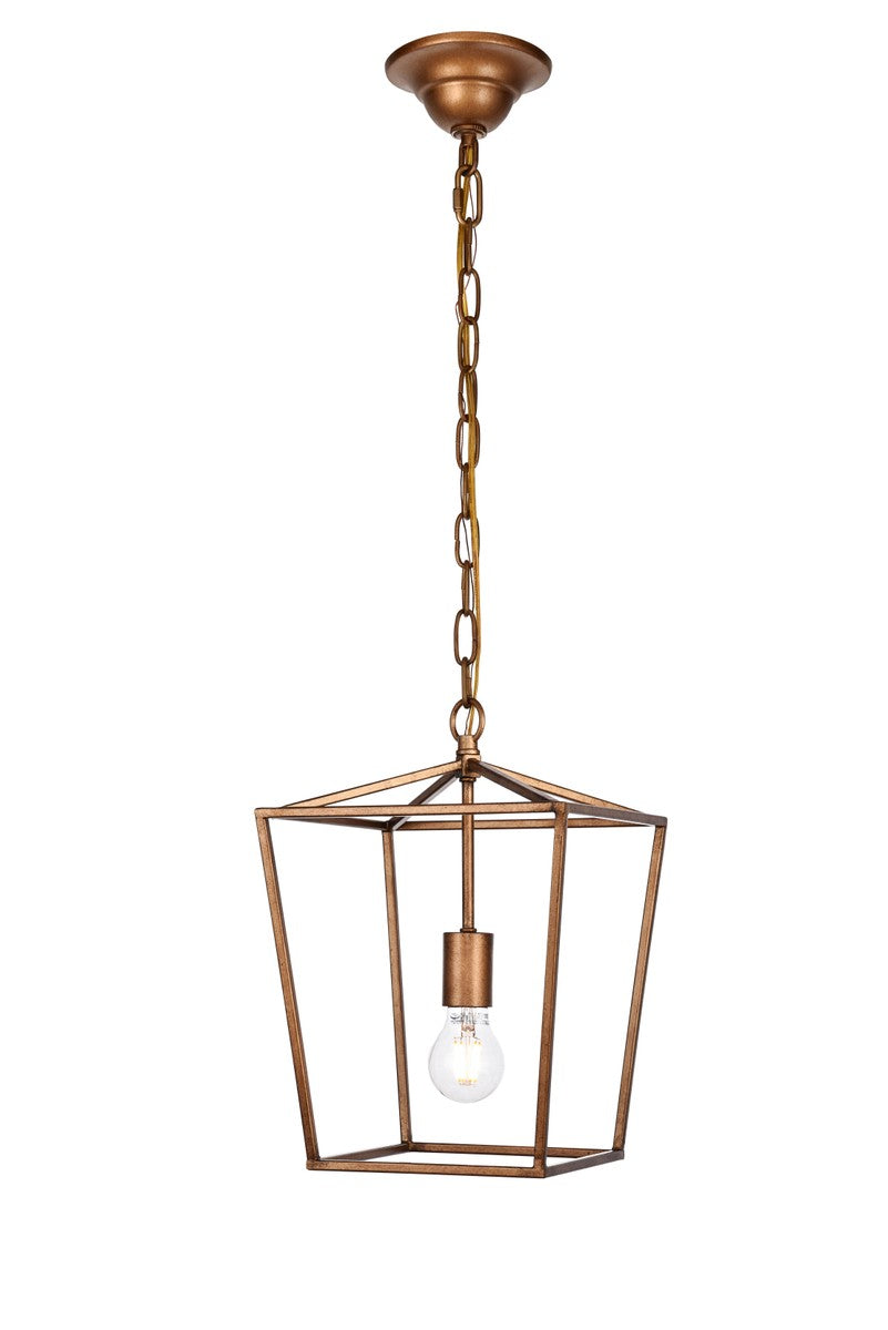 Maddox One Light Pendant in Vintage Gold - available from The Lighting Shoppe, trusted by Canadian homeowners