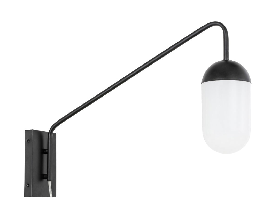 Kace One Light Wall Sconce in Black - available from The Lighting Shoppe, trusted by Canadian homeowners