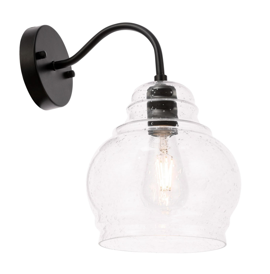 Pierce One Light Wall Sconce in Black - available from The Lighting Shoppe, trusted by Canadian homeowners