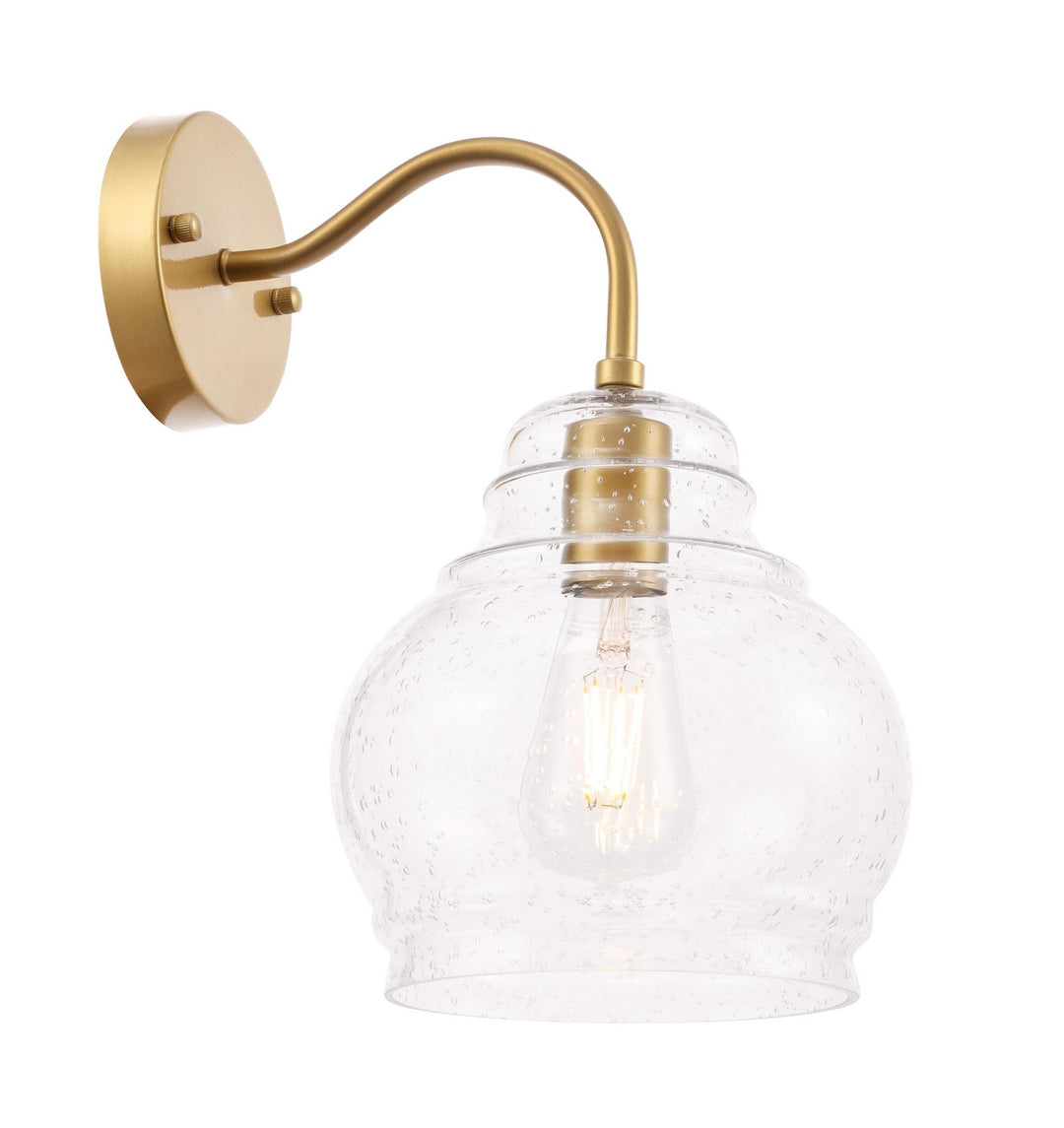 Pierce One Light Wall Sconce in Brass - available from The Lighting Shoppe, trusted by Canadian homeowners