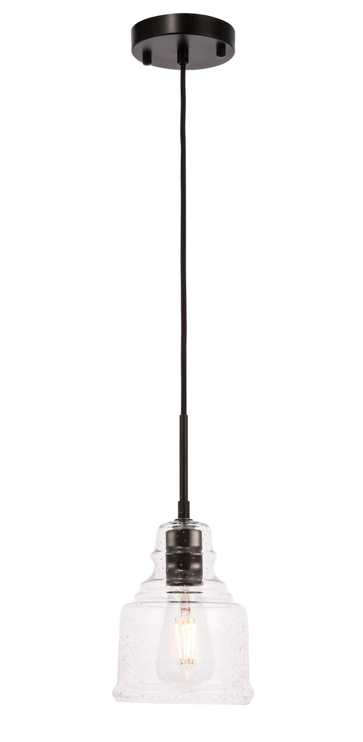 Pierce One Light Pendant in Black - available from The Lighting Shoppe, trusted by Canadian homeowners