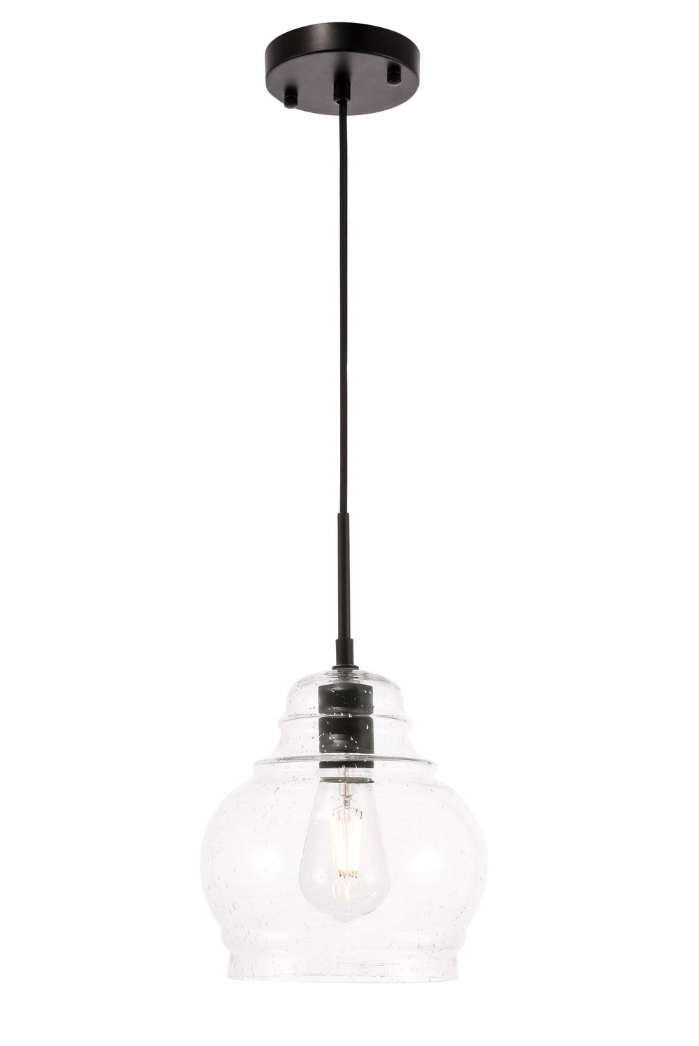 Pierce One Light Pendant in Black - available from The Lighting Shoppe, trusted by Canadian homeowners