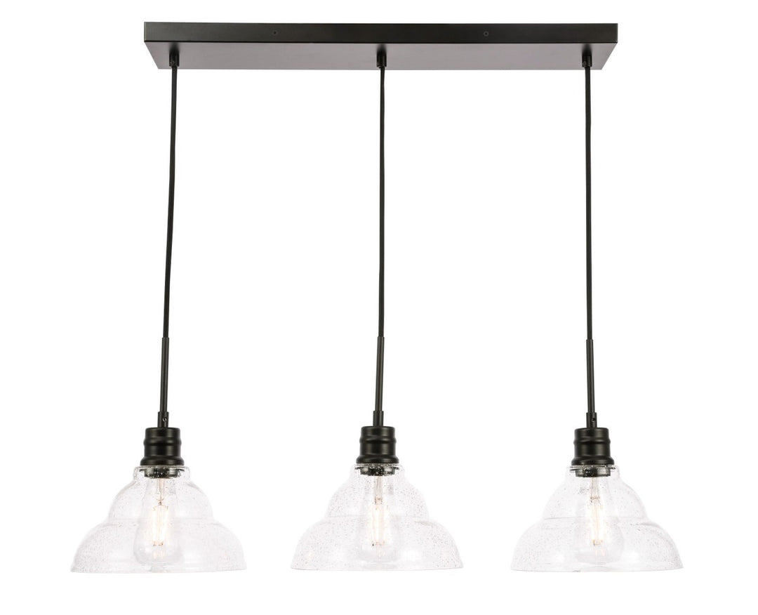 Clive Three Light Pendant in Black - available from The Lighting Shoppe, trusted by Canadian homeowners
