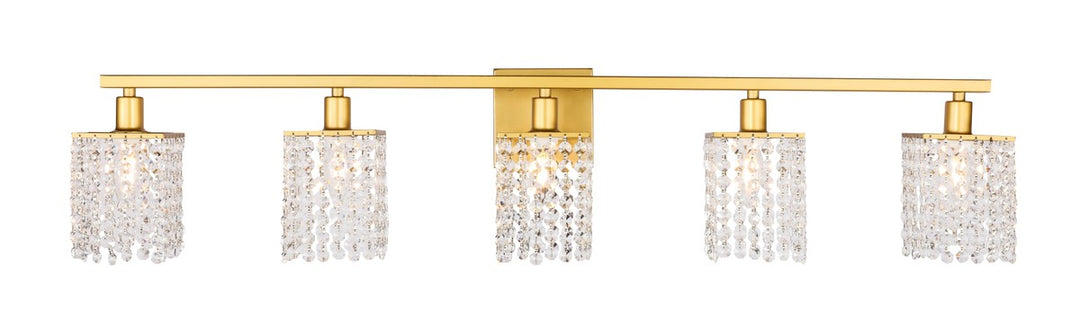 Phineas Five Light Wall Sconce in Brass - available from The Lighting Shoppe, trusted by Canadian homeowners