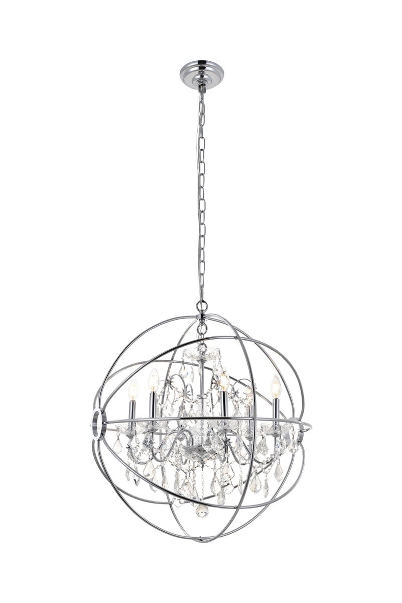 Cordelia Six Light Pendant in Chrome - available from The Lighting Shoppe, trusted by Canadian homeowners