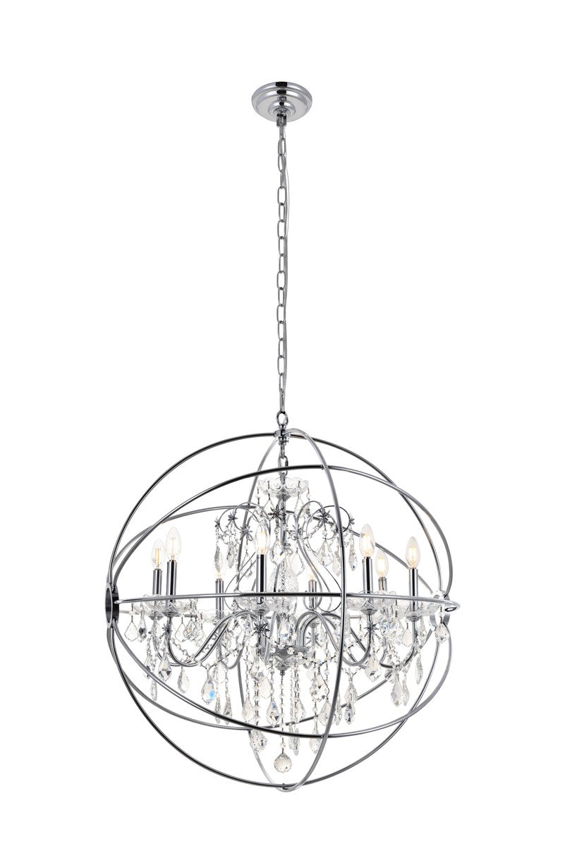 Cordelia Eight Light Pendant in Chrome - available from The Lighting Shoppe, trusted by Canadian homeowners