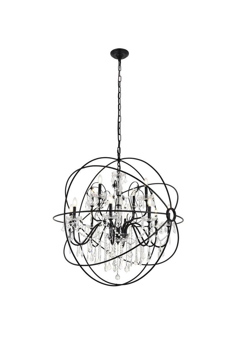 Cordelia 12 Light Pendant in black - available from The Lighting Shoppe, trusted by Canadian homeowners