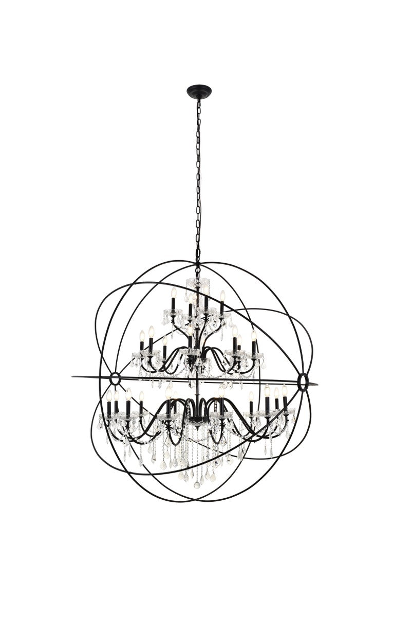 Cordelia 24 Light Pendant in black - available from The Lighting Shoppe, trusted by Canadian homeowners