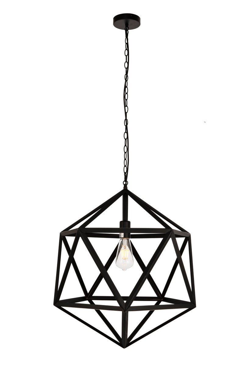 Redmond One Light Pendant in Black - available from The Lighting Shoppe, trusted by Canadian homeowners