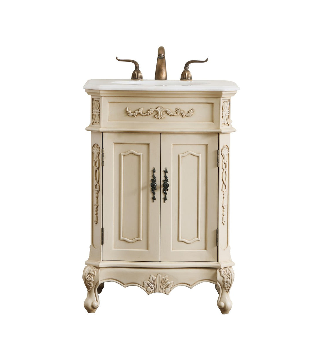 Danville Single Bathroom Vanity Set in Light Antique Beige - available from The Lighting Shoppe, trusted by Canadian homeowners