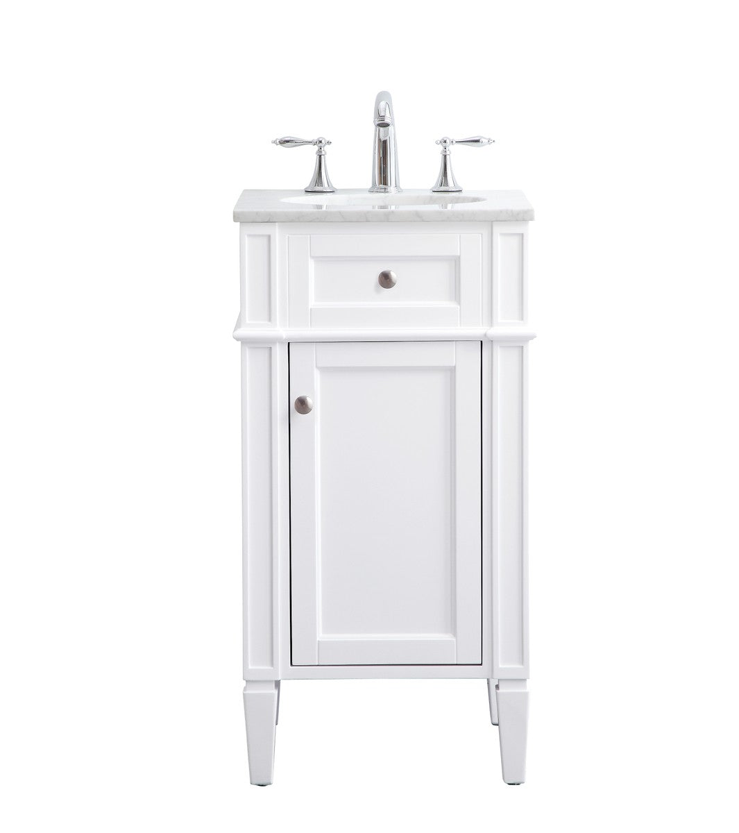 Elegant Lighting - VF12518WH - Single Bathroom Vanity Set - Park Avenue - white