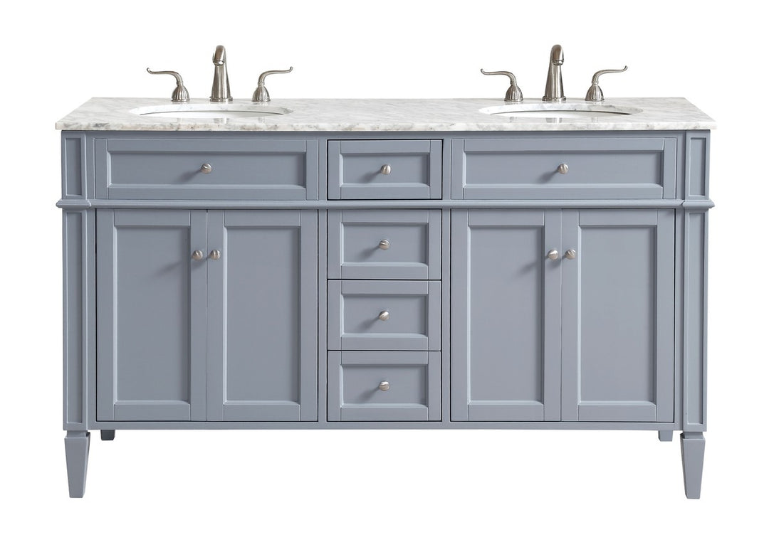 Elegant Lighting - VF12560DGR - Double Bathroom Vanity Set - Park Avenue - Grey