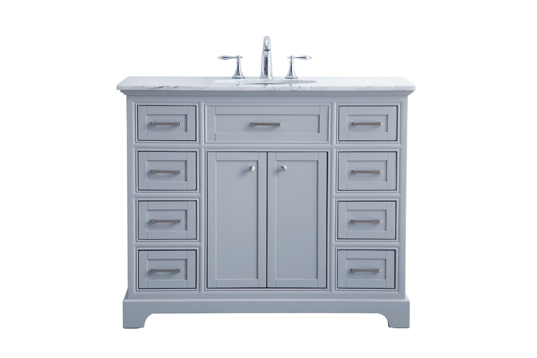 Elegant Lighting - VF15042GR - Single Bathroom Vanity Set - Americana - light grey