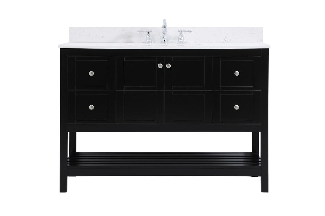 Elegant Lighting - VF16448BK-BS - Bathroom Vanity Set - Theo - Black