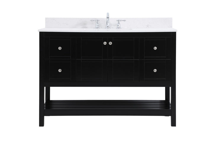 Elegant Lighting - VF16448BK-BS - Bathroom Vanity Set - Theo - Black