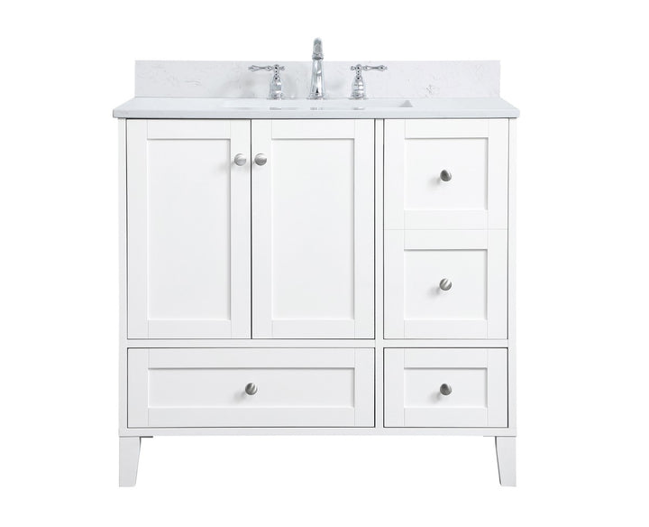 Elegant Lighting - VF18036WH-BS - Bathroom Vanity Set - sommerville - White