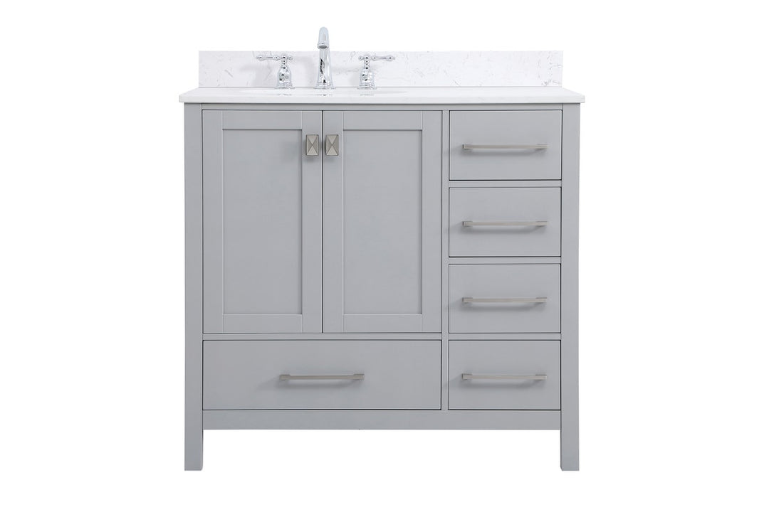 Elegant Lighting - VF18836GR-BS - Bathroom Vanity Set - Irene - Gray