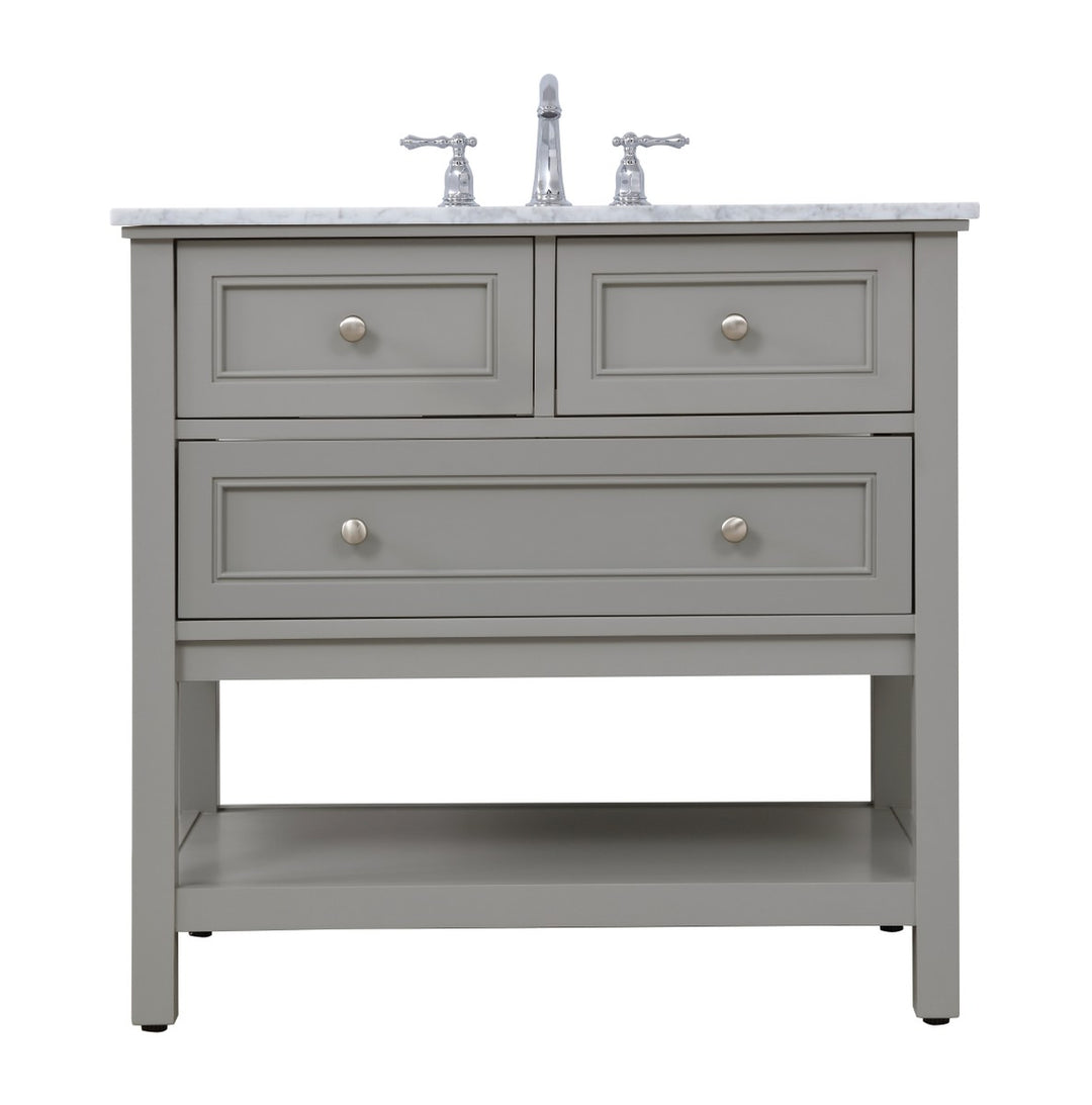 Elegant Lighting - VF27036GR - Single Bathroom Vanity Set - Metropolis - Grey