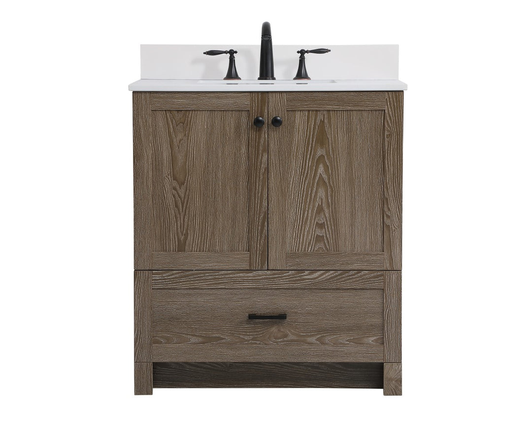 Elegant Lighting - VF2830WO-BS - Bathroom Vanity Set - Soma - weathered oak