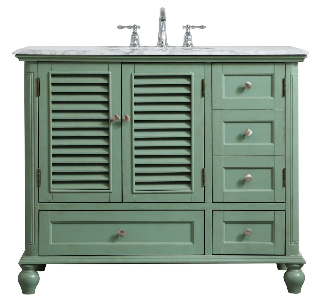 Elegant Lighting - VF30542VM - Single Bathroom Vanity - Rhodes - vintage mint