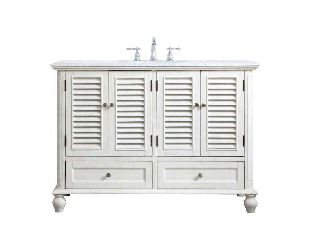 Elegant Lighting - VF30548AW - Single Bathroom Vanity - Rhodes - antique white