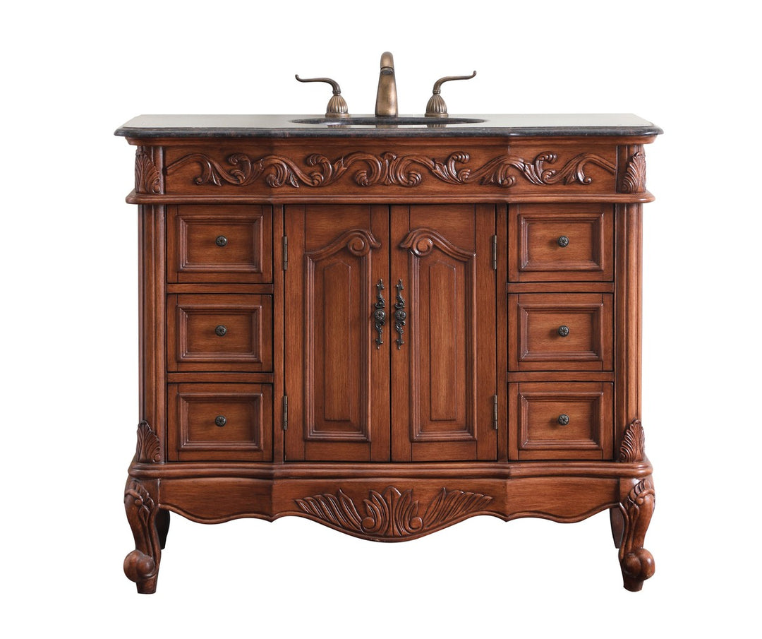 Elegant Lighting - VF38842TK - Single Bathroom Vanity Set - Oakland - teak